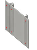 NV9 system is only suitable for face fixed or adhesive secret fix panels