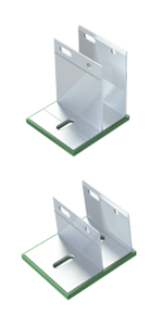NVF2F back frame for vertical floor to floor cladding applications