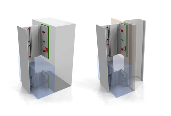 NV1 – Back frame system & rivet fix (vertical) 
