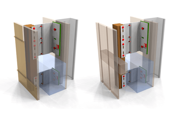 NV6 – Aluminium / Timber batten (hybrid) support system 